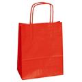 25 shoppers carta kraft 14x9x20cm twisted rosso