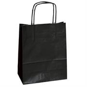 25 shoppers carta kraft 14x9x20cm twisted nero