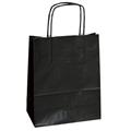25 shoppers carta kraft 14x9x20cm twisted nero
