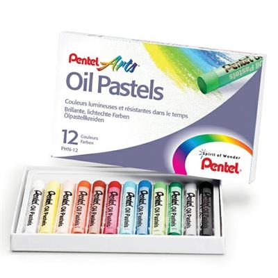 Pentel arts pastelli a olio 12pz