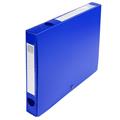 Scatola archivio box con bottone blu f.to 25x33cm D 40mm Exacomp
