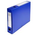 Scatola archivio box con bottone blu f.to 25x33cm D 60mm Exacomp