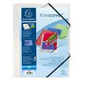 CARTELLINA PERSONALIZ. IN PP C/ELASTICO BIANCO TRASPARENTE 24x32