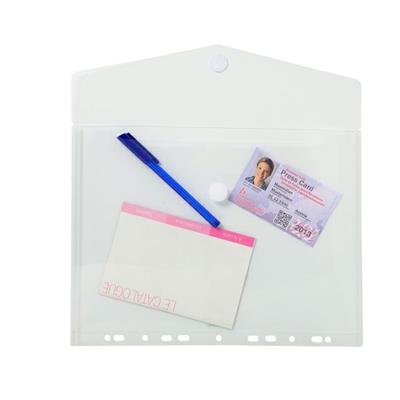 Busta forata c/chiusura in velcro in pp trasp. f.to 24x32cm per