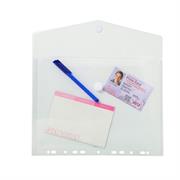 Busta forata c/chiusura in velcro in pp trasp. f.to 24x32cm per