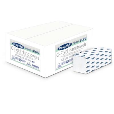 Pacco da 153 asciugamani piegati a C goffrato micro Comfort Bulk