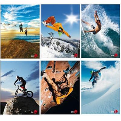 Maxiquaderno A4 40fg+2 80gr 1rigo Sport 2018 BM