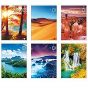 Maxiquaderno A4 40fg+2 80gr 1rigo c/margine Paesaggi 2019 BM