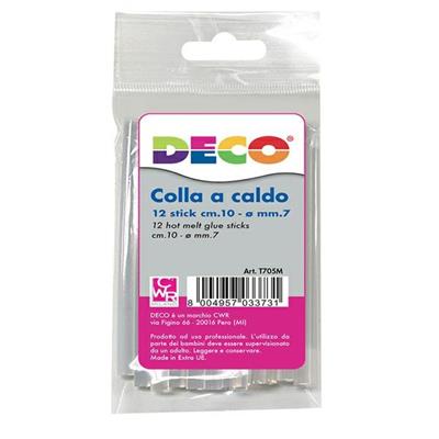 12 stick colle per pistola mini TG02M diam. 7mm - lungh. 10cm Cw