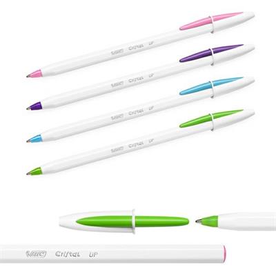 Penna a sfera bic cristal UP FUN colori assortiti 1.2mm