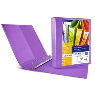 Raccoglitore MYTO TI 17 A4 4D 22x30cm lilla personalizzabile SEI