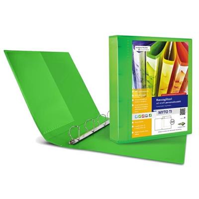 Raccoglitore MYTO TI 17 A4 4D 22x30cm verde personalizzabile SEI