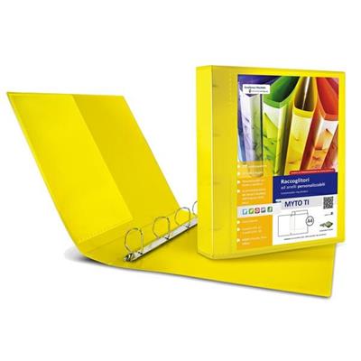 Raccoglitore MYTO TI 30 A4 4D 22x30cm giallo personalizzabile SE
