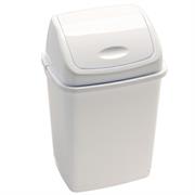 Pattumiera a basculante 18Lt Rif Basic Bianco