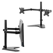 Braccio portamonitor doppio oriz ad appoggio libero Professional