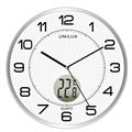Orologio da parete Unilux Tempus diam.30,5cm quarzo grigio metal