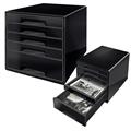 Cassettiera Wow Cube Dual color 5 cassetti nera
