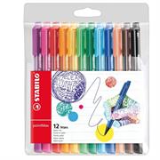 Astuccio 12 pennarelli Point Max punta 0,8mm colori assortiti St