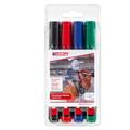 Astuccio 4 marcatore permanente Eddig 300 punta conica colori as