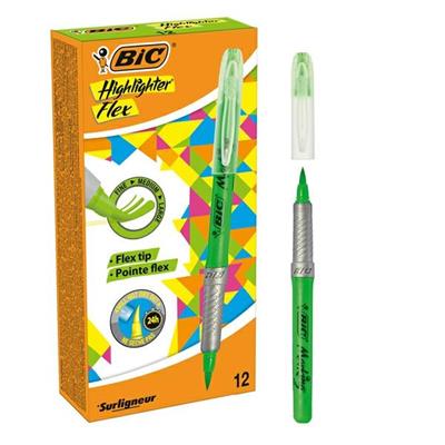Evidenziatore Bic Highlighter Flex verde