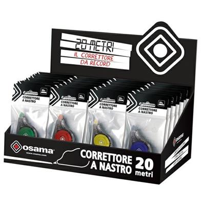 Correttore a nastro 20 Metri 5mmx20mt involucro blu Osama