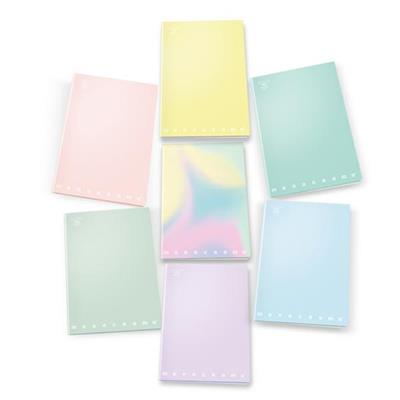 Maxi quaderno A4 80gr 40+2fg 1rigo c/margine linea Pastel Monocr