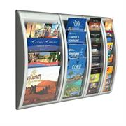 Espositore da parete 4 Tasche A4-orizzontali GrigioQuick Fit Sys