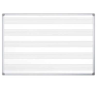 Lavagna magnetica con pentagramma 120x120cm Maya Musica Bi-Offic