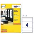 Etichetta adesiva L4761 bianca coprenti 25fg A4 192x61mm (4et/fg