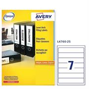 Etichetta Inkjet/laser 38x192 Avery l4760-25 fg 25