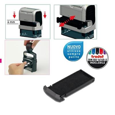 Tamponcino trodat 6/9412 nero blister 3 pz.