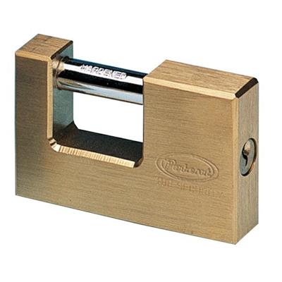 Lucchetto corazzato per saracinesca in ottone massiccio 60MM dim