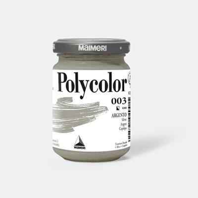 Colore vinilico Polycolor vasetto 140 ml argento Maimeri