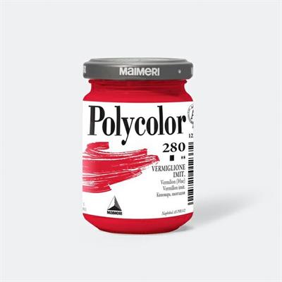 Colore vinilico Polycolor vasetto 140 ml vermiglione imitazione