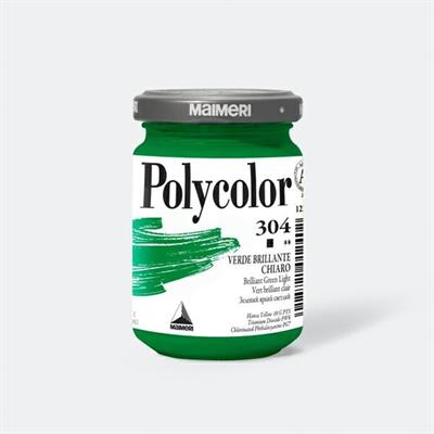 Colore vinilico Polycolor vasetto 140 ml verde brillante chiaro