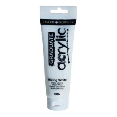 Colore acrilico fine Graduate tubo 120 ml bianco miscela Daler R
