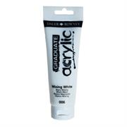 Colore acrilico fine Graduate tubo 120 ml bianco miscela Daler R