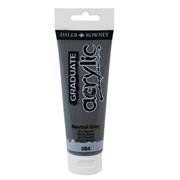 Colore acrilico fine Graduate tubo 120 ml grigio neutro Daler Ro