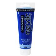Colore acrilico fine Graduate tubo 120 ml blu primario Daler Row