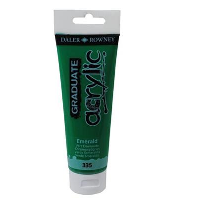 Colore acrilico fine Graduate tubo 120 ml verde smeraldo Daler R