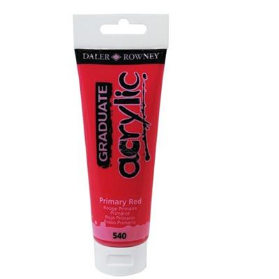 Colore acrilico fine Graduate tubo 120ml rosso primario Daler Ro