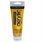 Colore acrilico fine Graduate tubo 120ml giallo metal Daler Rown