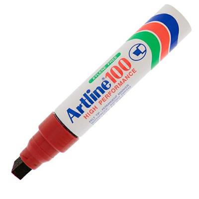 Marcatore Artline A 100 permanente p.scalpello 12.0 rosso