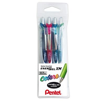 Astuccio 4 colori roller scatto ENERGEL XM Click PENTEL