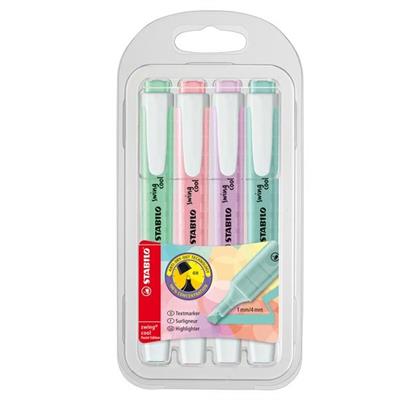 Evidenziatore stabilo swing cool cf 4 colori assortiti PASTEL
