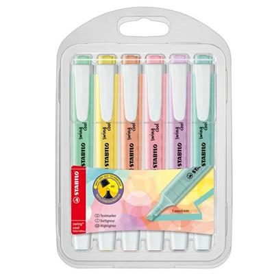 Evidenziatore stabilo swing cool cf 6 colori assortiti PASTEL