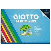 Album Kids a4 GIOTTO carta colorata 20 fogli 120gr.