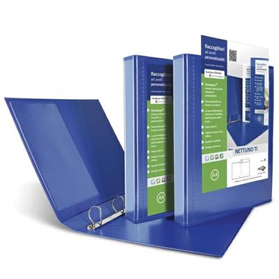 Raccoglitore personalizzabile NETTUNO TI 30 4D A4 22x30cm blu SE
