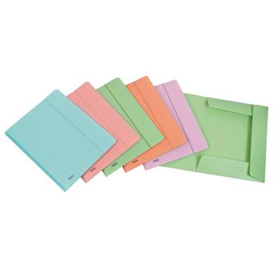 Cartella 3L c/elastico PPL PSTEL colori ass. f.to utile 24x33cm