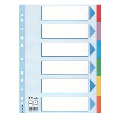 Intercalare neutro 6 tacche color ee100192 Esselte